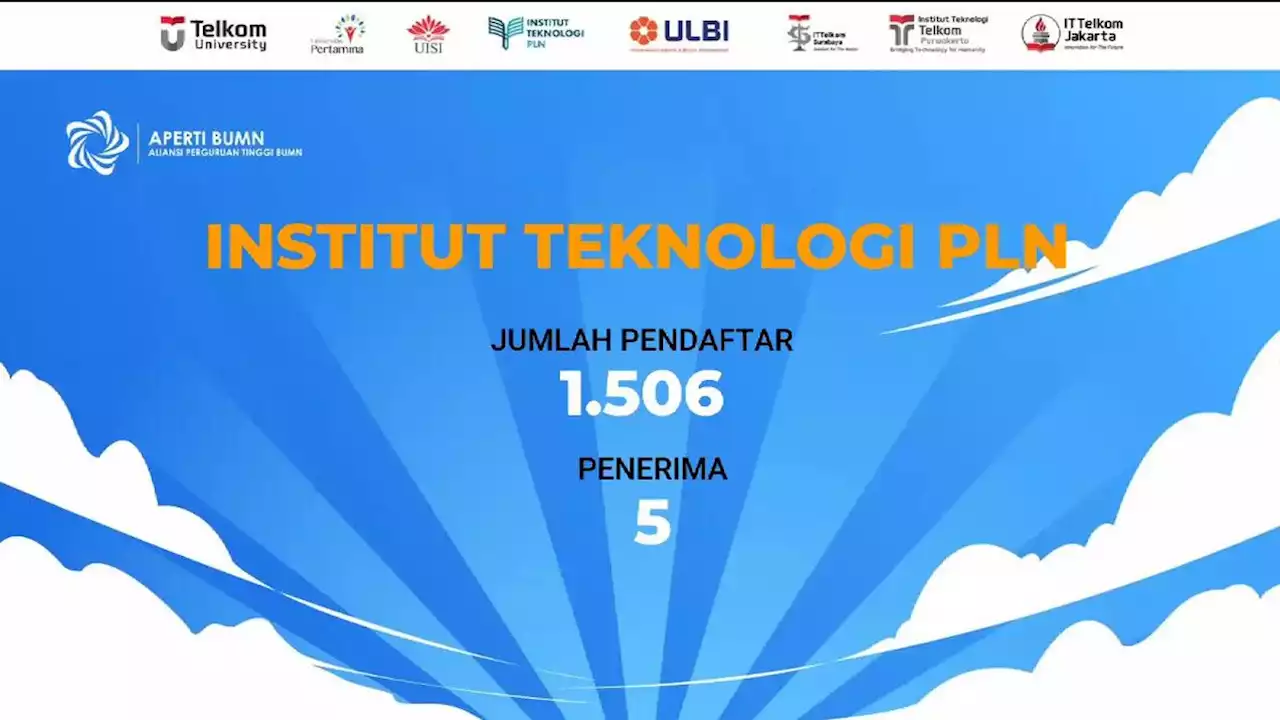 Cek Disini Daftar Penerima Beasiswa APERTI BUMN di Kampus Institut Teknologi PLN