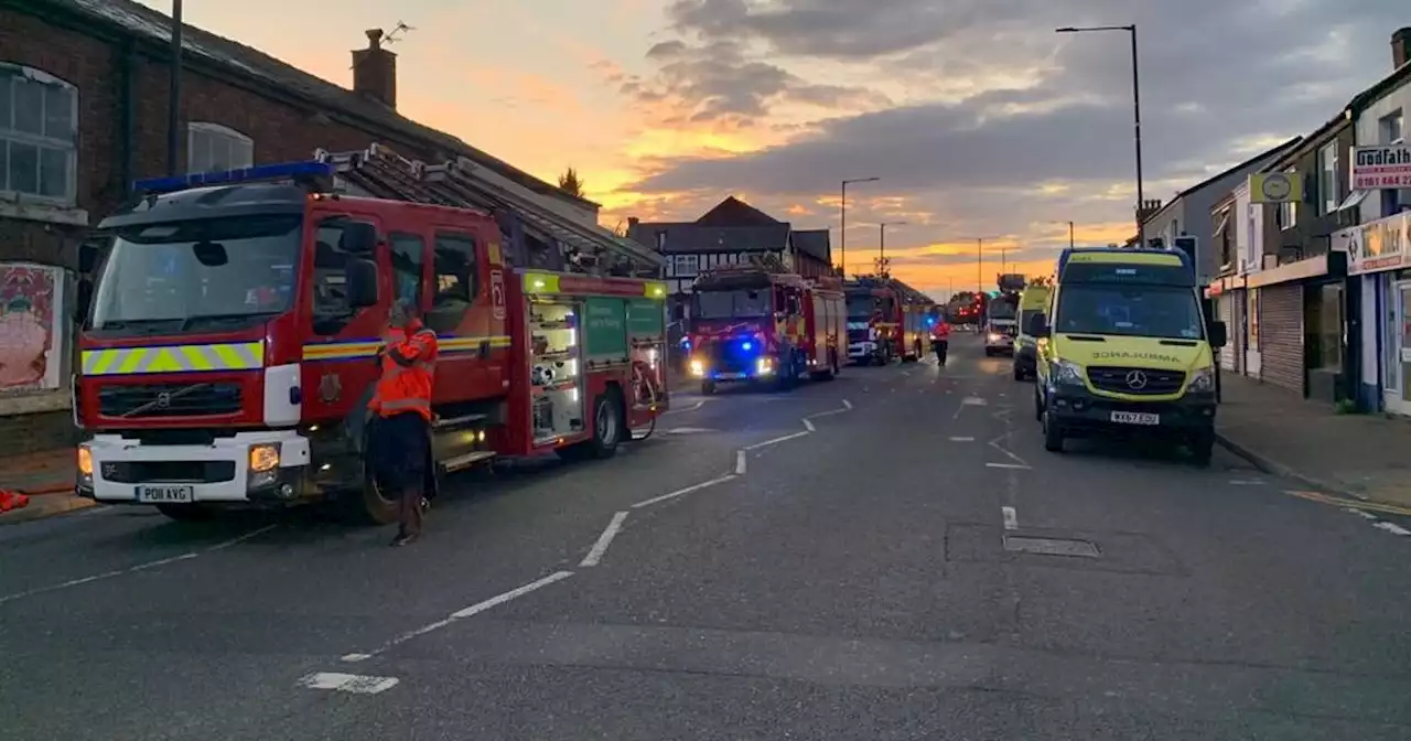 Three children rushed to hospital after being pulled from blaze at derelict pub