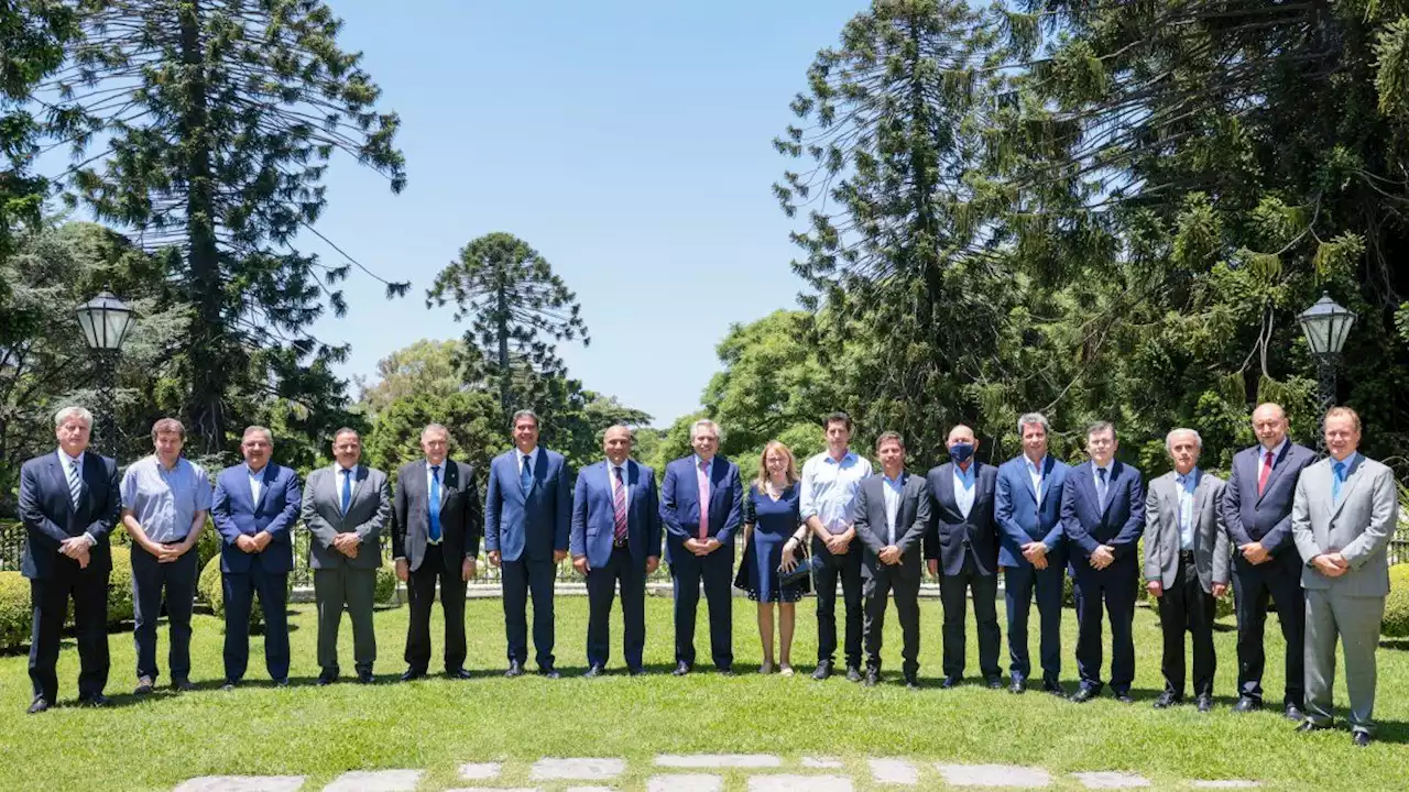 Alberto Fernández se reúne con gobernadores en Casa Rosada