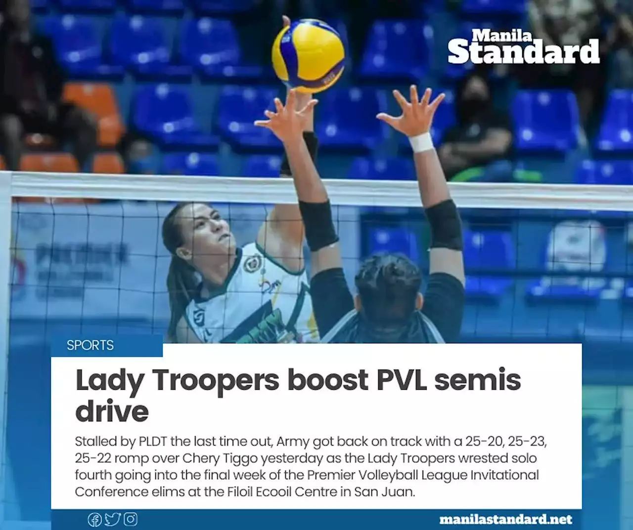 Lady Troopers boost PVL semis drive