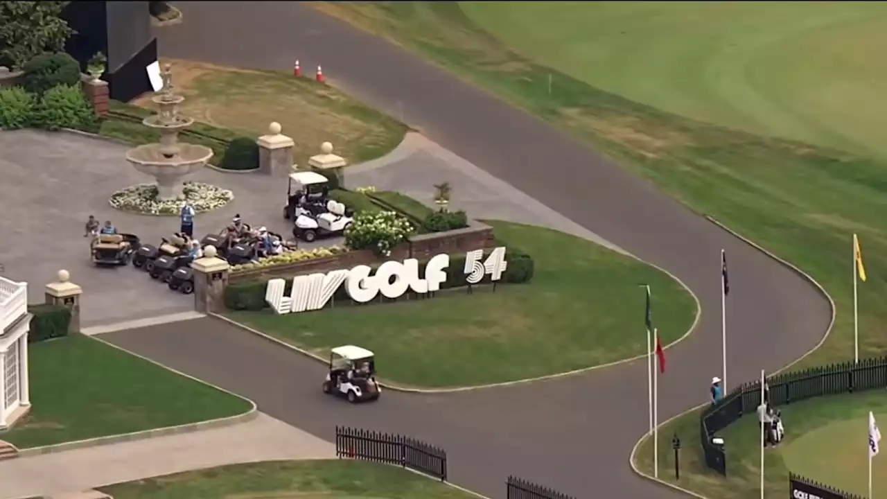 9/11 Families Protest Saudi-Backed LIV Golf Tournament at Trump's NJ Golf Course