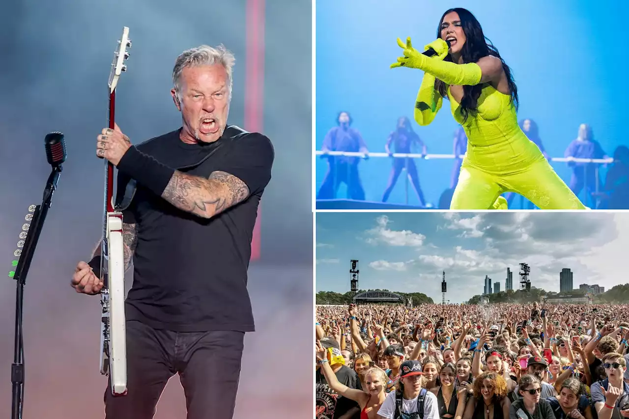 Lollapalooza 2022 braces for headliners Metallica, J. Cole, Green Day and Dua Lipa