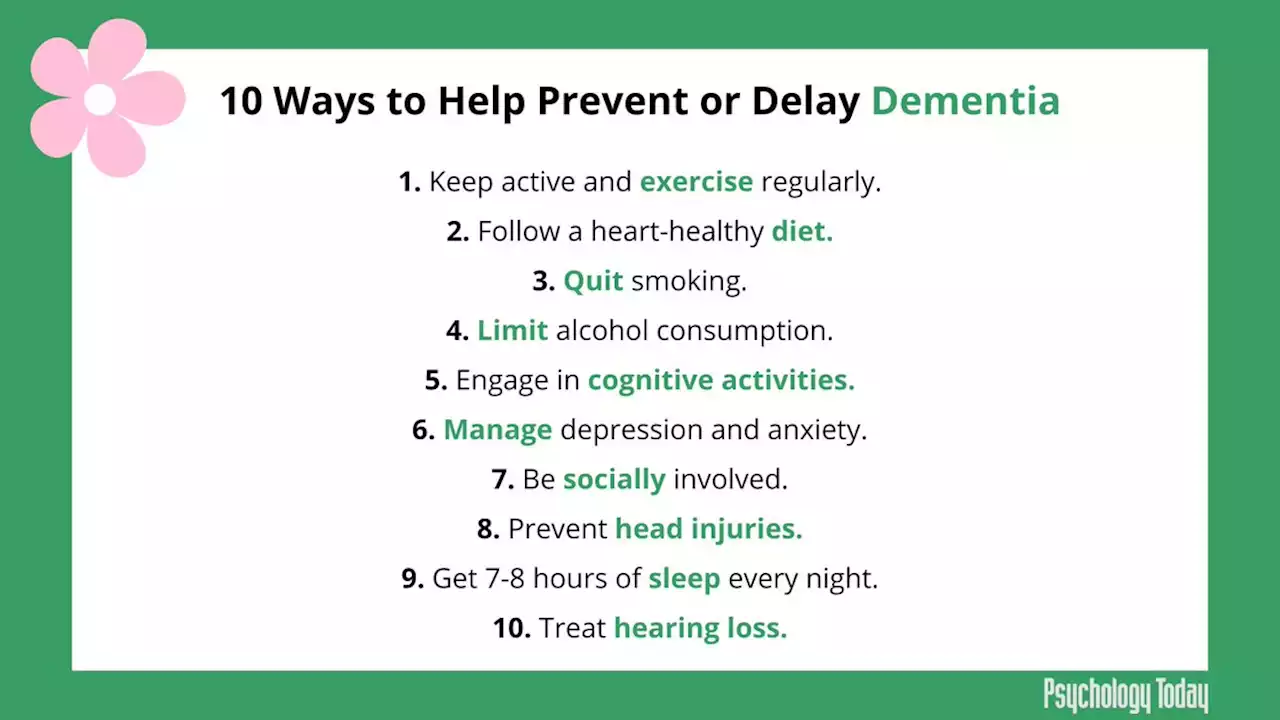 10 Ways to Prevent or Delay Dementia