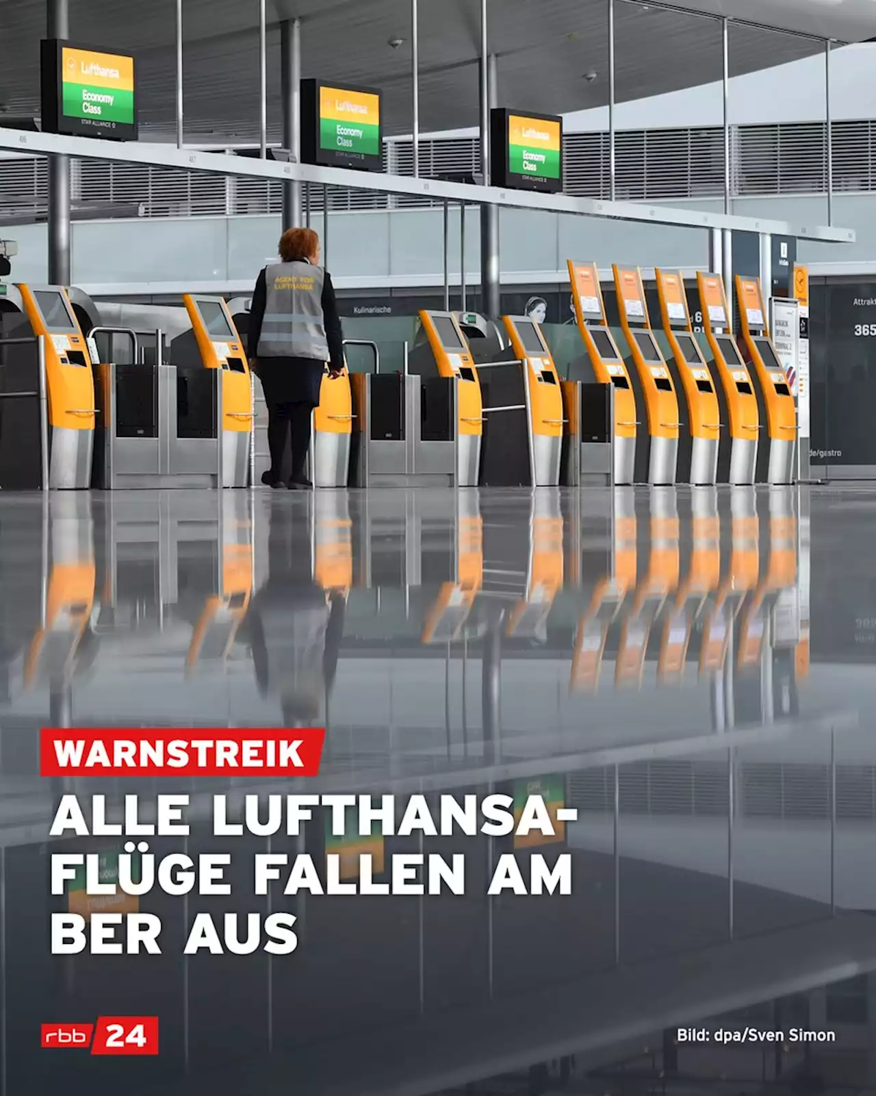 Sämtliche Lufthansa-Flüge fallen am BER aus