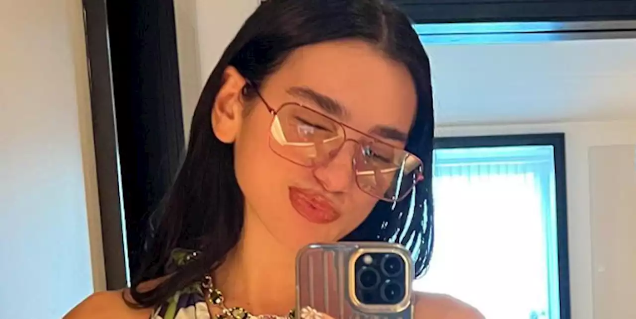 Dua Lipa Is Bringing Back the '70s in a Funky Halter Top