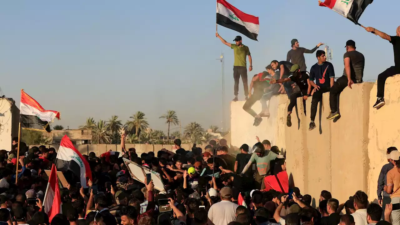 Demonstrators breach Baghdad's Green Zone in protest over PM nomination in Iraq