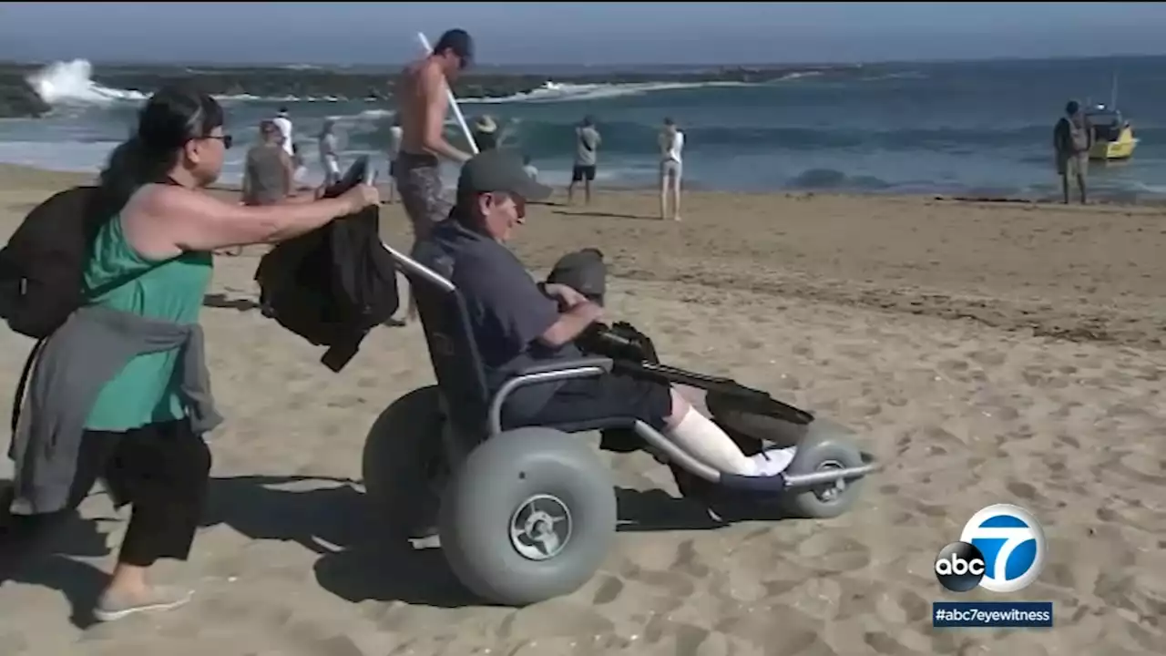 Rare blood disorder keeps OC surfer off his board - but not off the beach