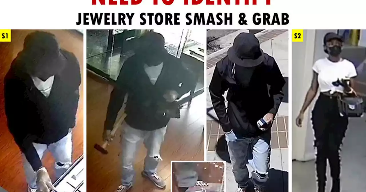 Man shatters jewelry store cases with hammer in Glendale smash-and-grab robbery