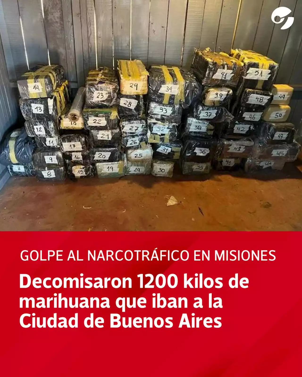 Golpe al narcotráfico en Misiones: decomisan 1200 kilos de marihuana que iban a la Ciudad de Buenos Aires