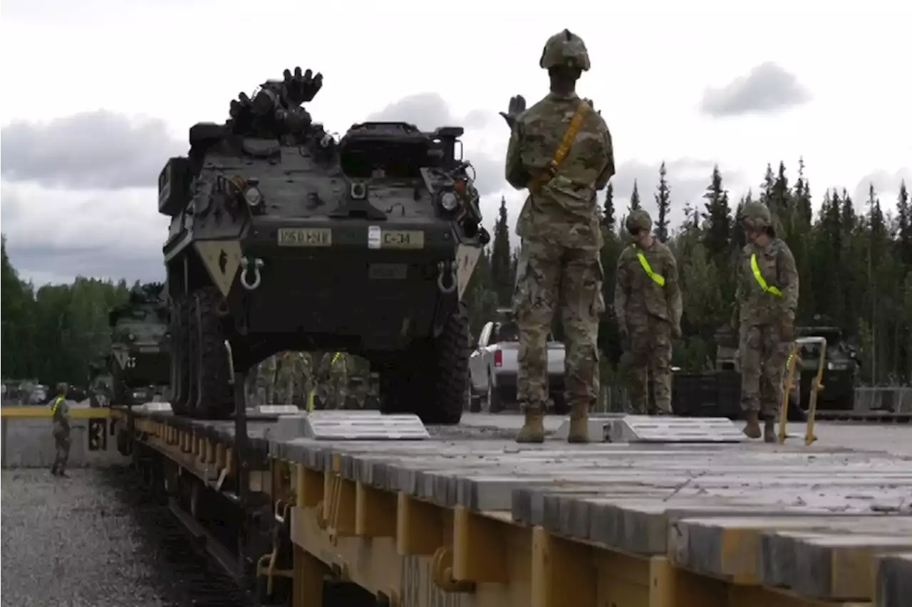 Putting the Wheels in Motion: Fort Wainwright Stryker Vehicles move out of Alaska