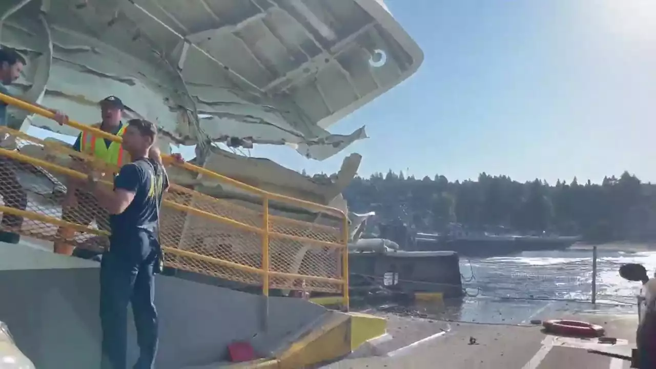 Fauntleroy ferry crashes into dock structure causing significant damage