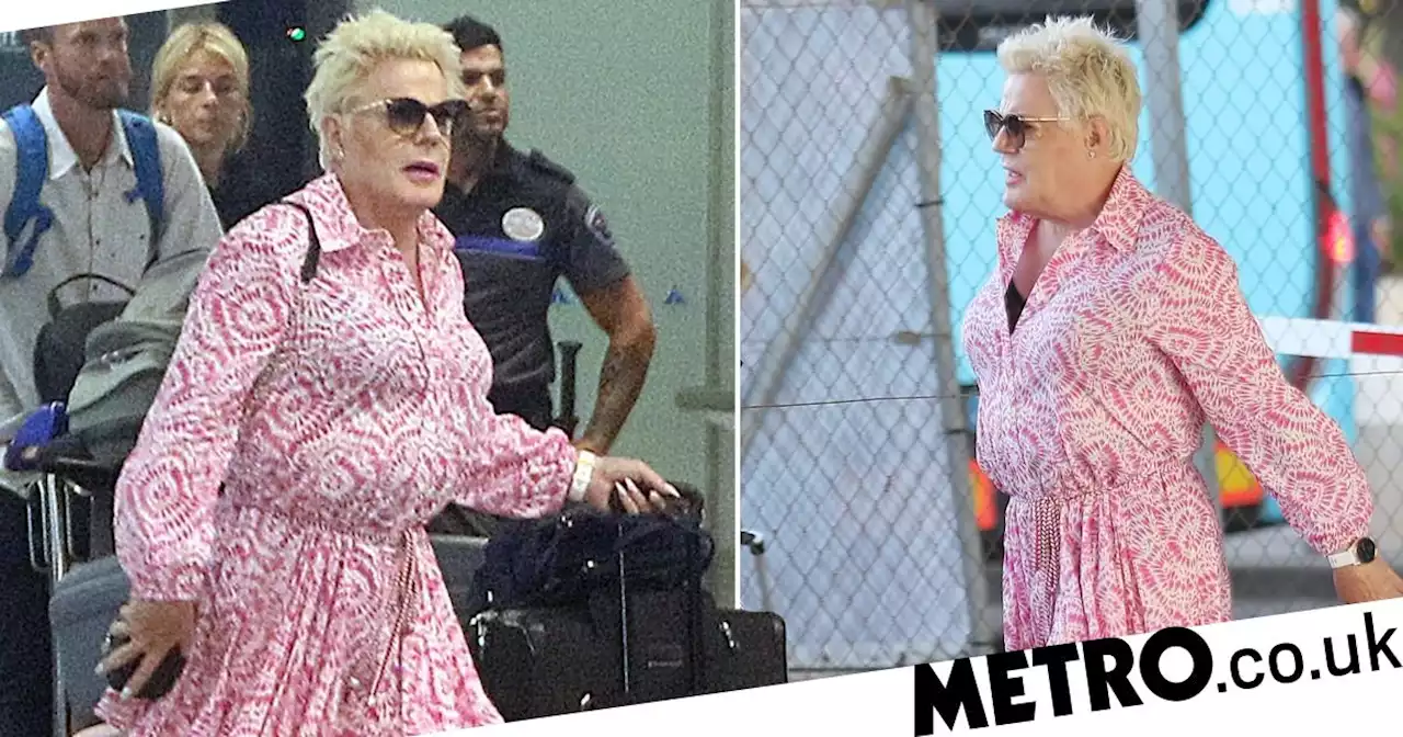 Eddie Izzard gives off perfect summer vibes in pink floral dress in Malaga