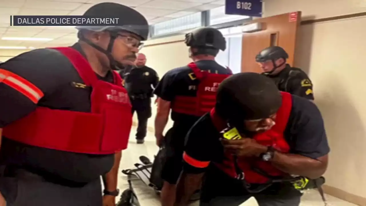 Dallas First Responders Train on Response to School Shootings