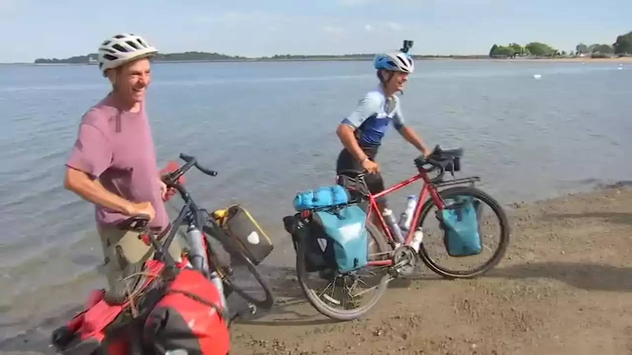 Dorchester Father and Son Arrive Home in Boston After Cross-Country Bike Trip