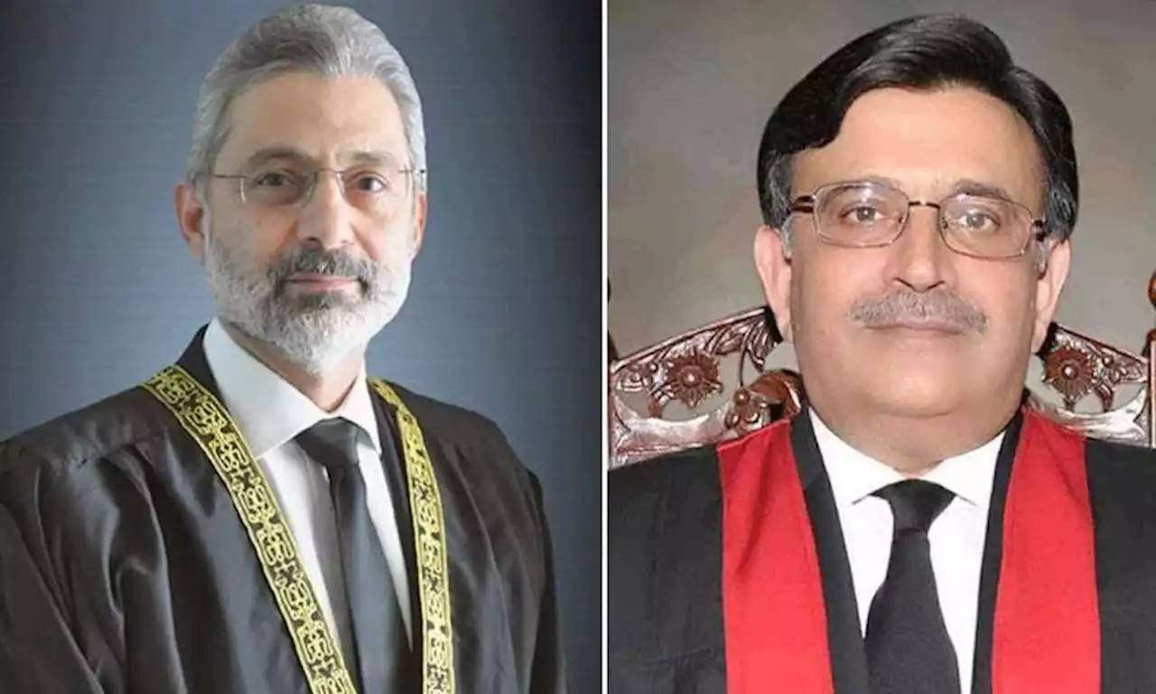 جوڈیشل کمیشن کا اجلاس چیف جسٹس عمر عطا بندیال اور جسٹس قاضی فائز عیسیٰ آمنے سامنے