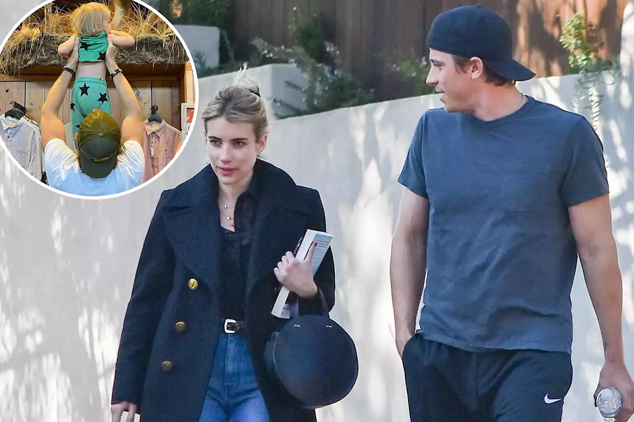 Garrett Hedlund bonds with his, Emma Roberts’ son Rhodes in rare photo