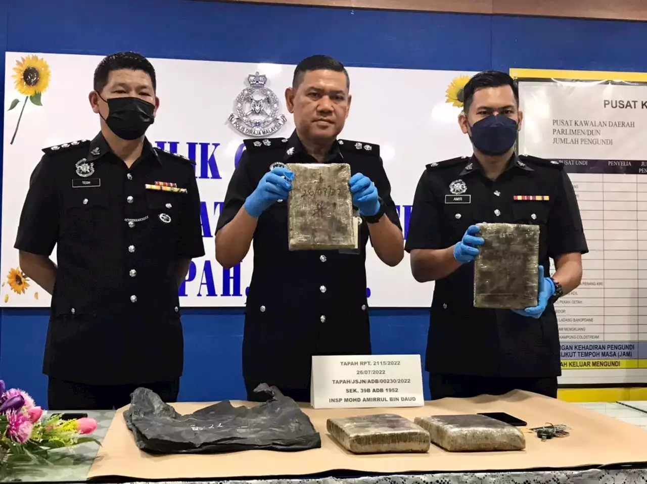 Lelaki ditahan bersama 4kg ganja