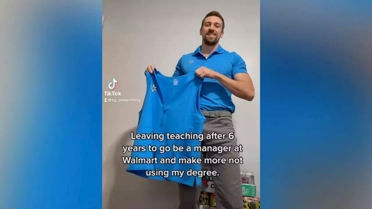 Former teacher opens up about why he quit for a job at Walmart