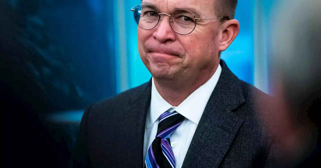 Mulvaney tells House Jan. 6 committee he was 'checked out' by then