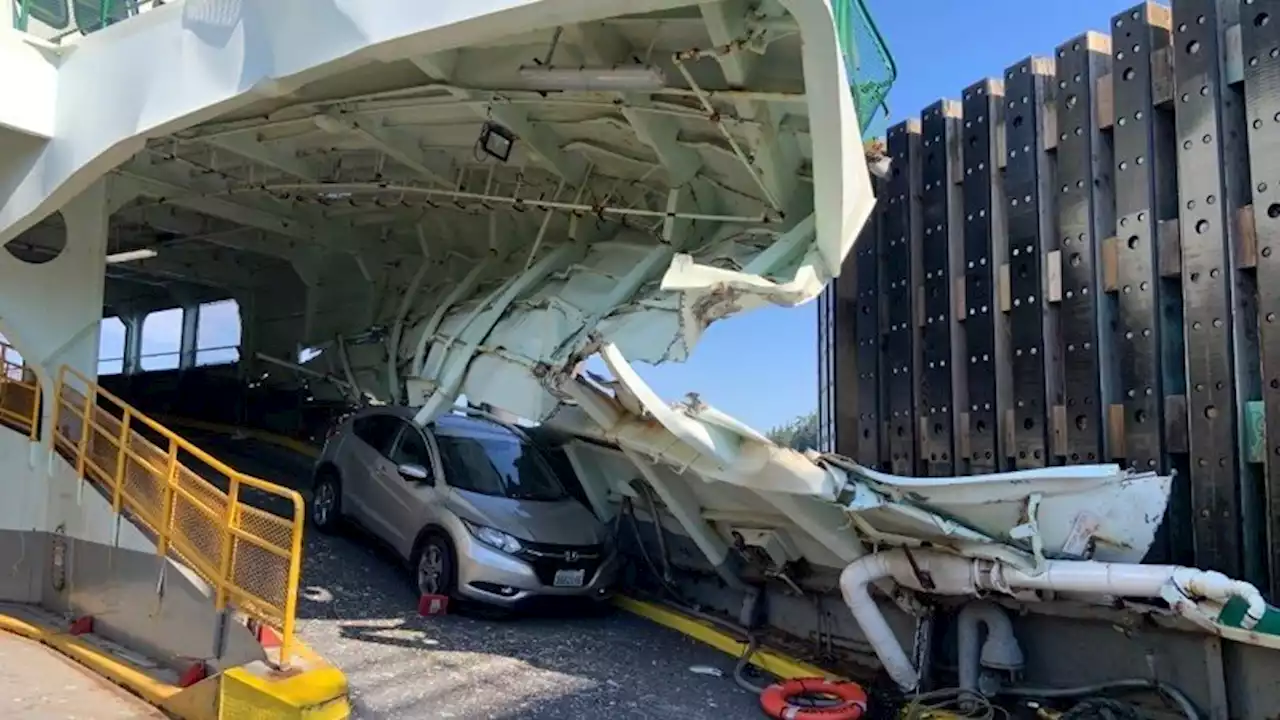 Ferry in Washington state damaged after crash into terminal