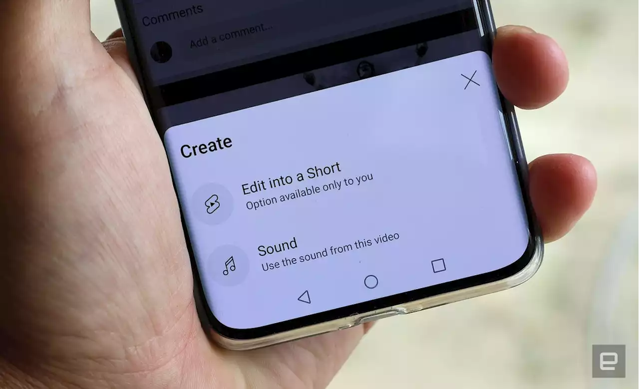 YouTube's new tool makes any video a TikTok-like Short | Engadget