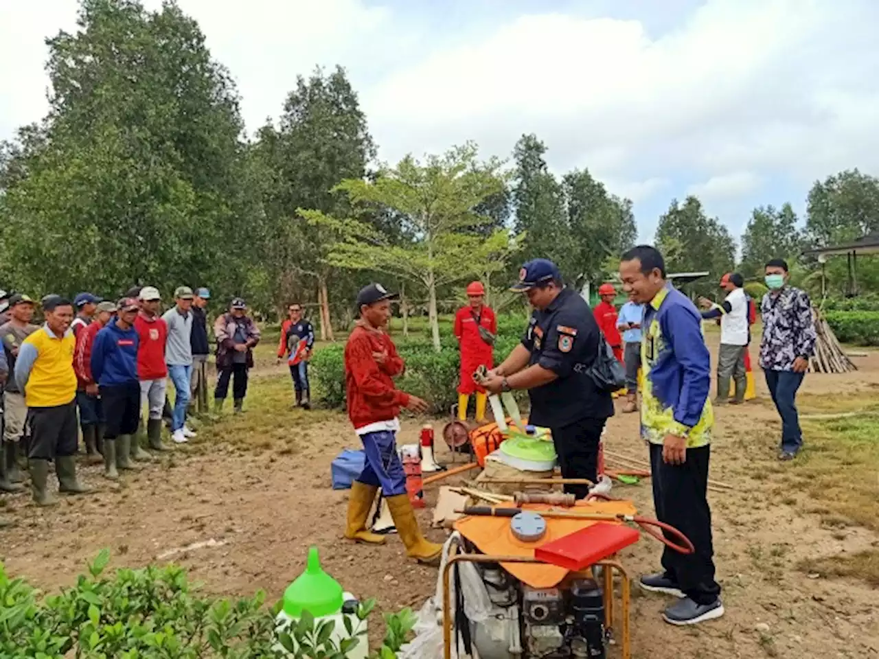 Semua Perbatasan Desa di Batola akan Dibangun Pos Jaga Pantau Karhutla