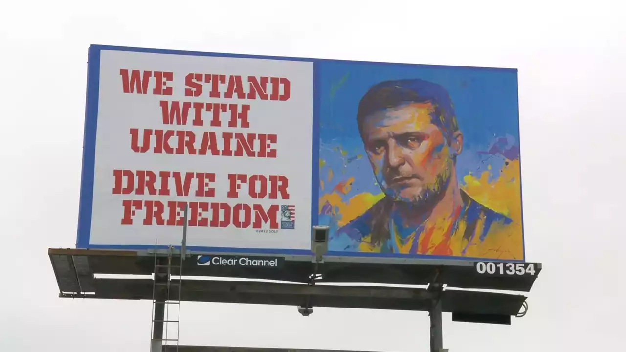 San Diego resident funds pro-Ukraine billboards for fundraising -