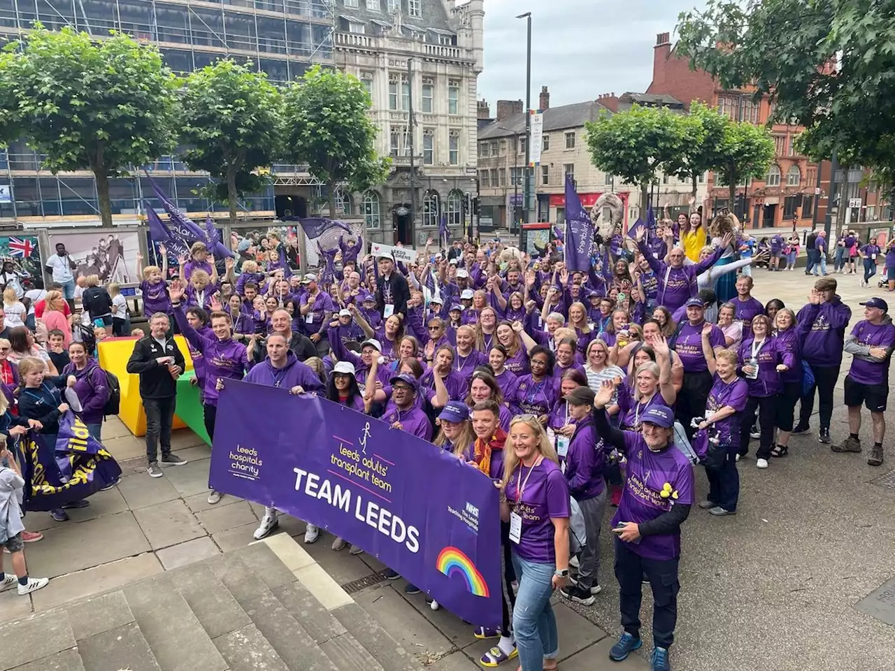 Leeds welcomes British Transplant Games competitors in Millennium Square opening day parade`