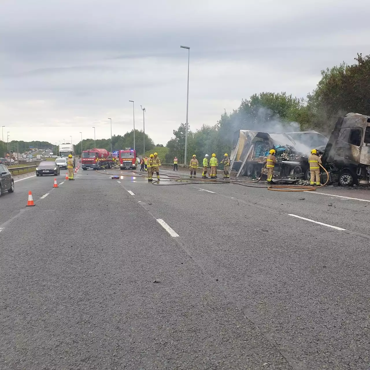 LIVE UPDATES: Latest updates as M6 and M55 shut in Preston after lorry fire