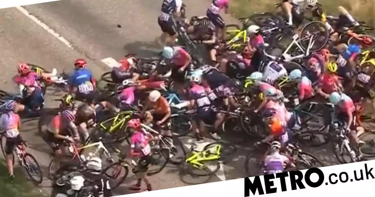 Massive pile-up during Tour de France Femmes wipes out dozens of riders