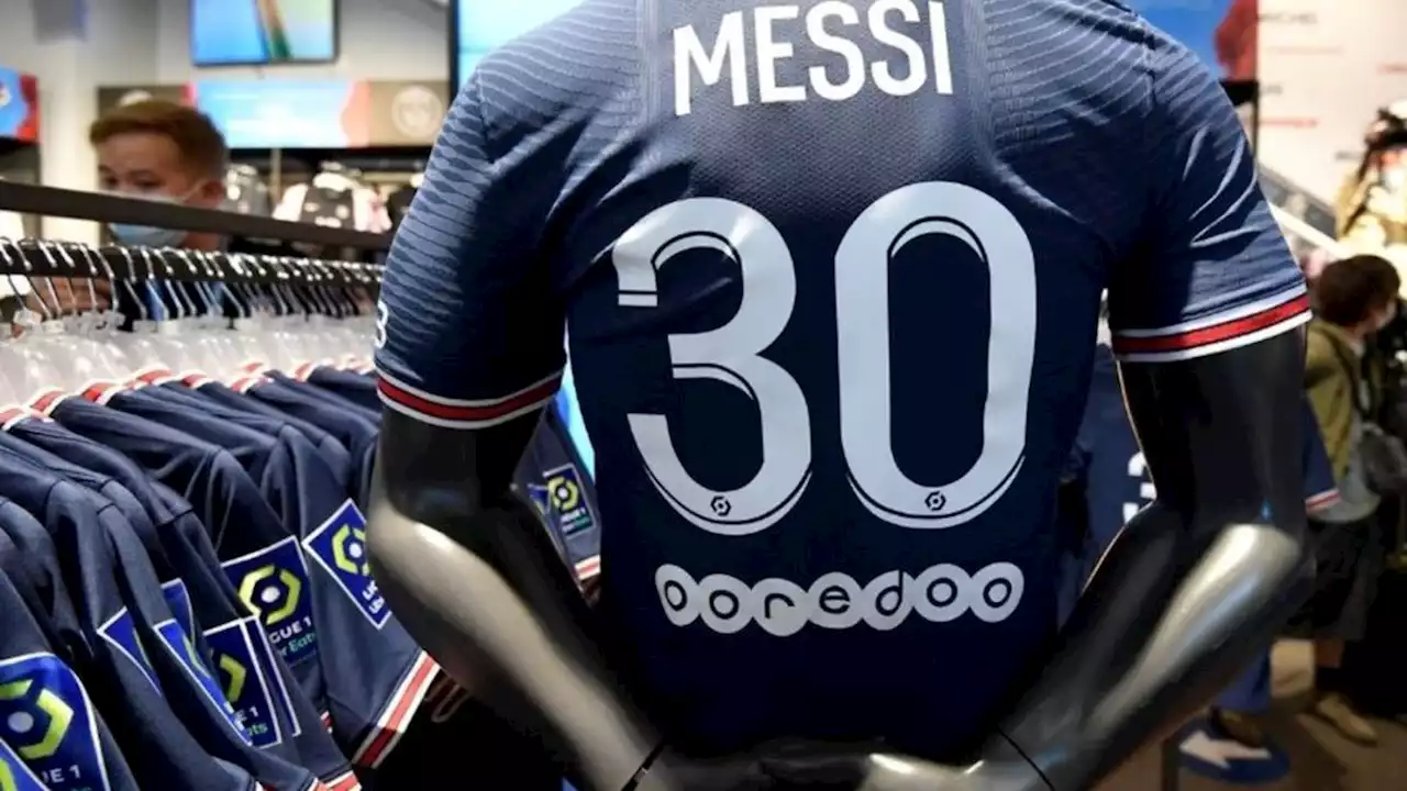 El PSG de Lionel Messi es el segundo mayor vendedor de camisetas en la temporada