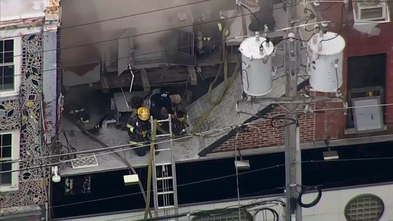 Firefight Continues at Jim's Steaks as Flames Snake Through Ducts of South Philly Eatery