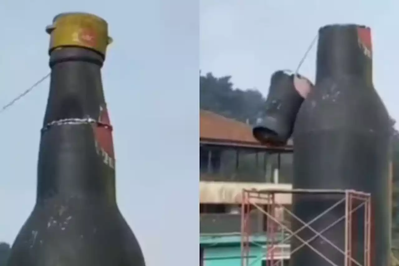 Tugu Botol Kecap Legendaris di Puncak Kini Tinggal Kenangan, Netizen Berduka: Belum Sempat Perpisahan - Pikiran-Rakyat.com