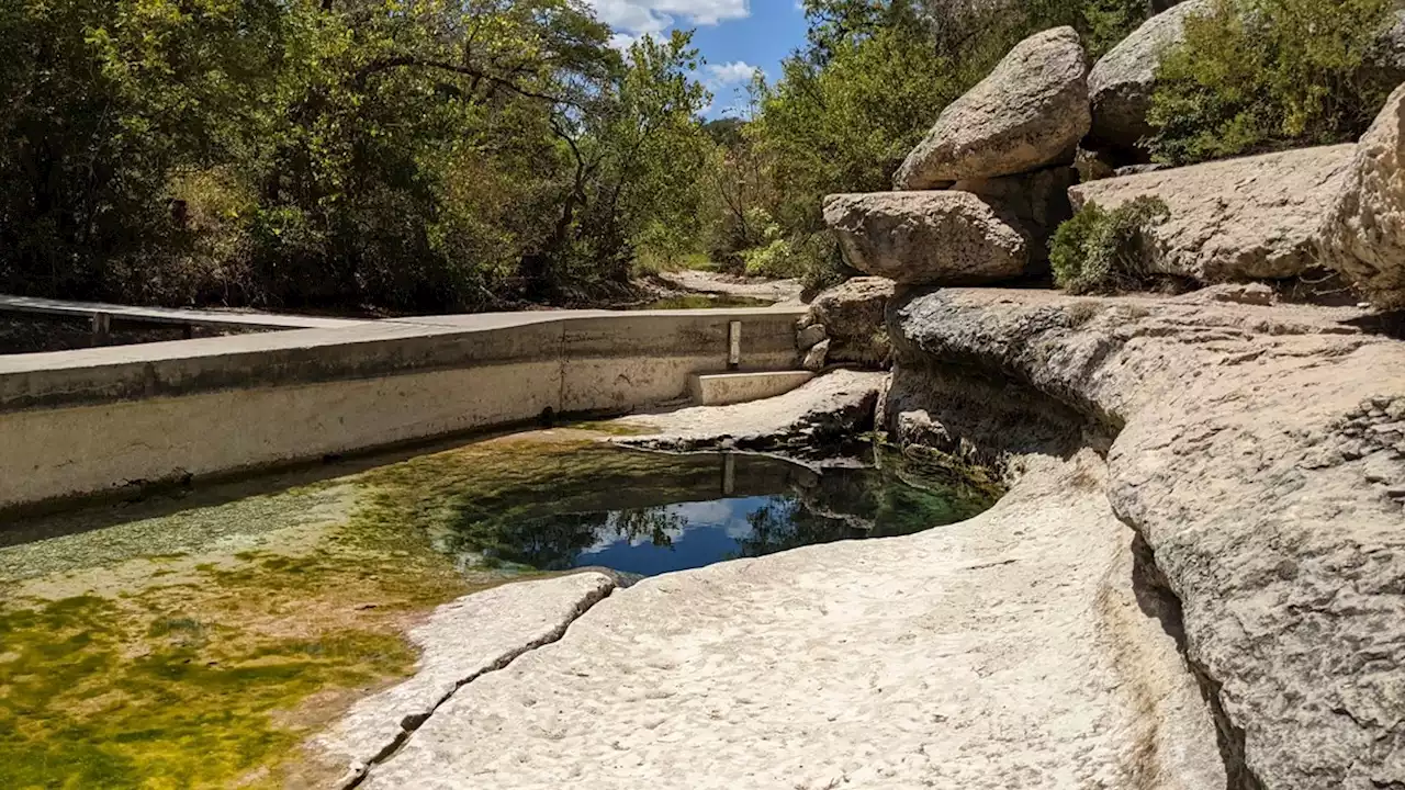 Popular swimming hole north of San Antonio runs dry for fourth time in history due to ongoing drought