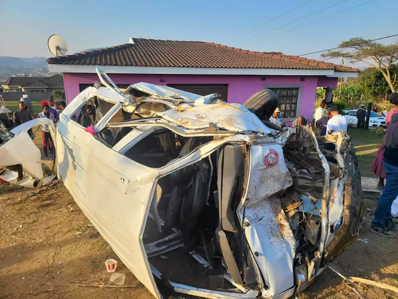 LOOK: Three learners killed, 13 injured in horrific Inanda taxi crash