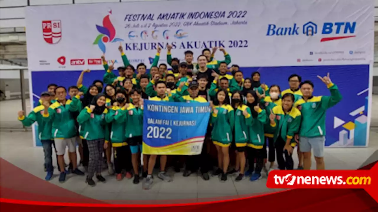 Selamat, Jawa Timur Juara Umum Renang Festival Akuatik Indonesia (FAI) 2022