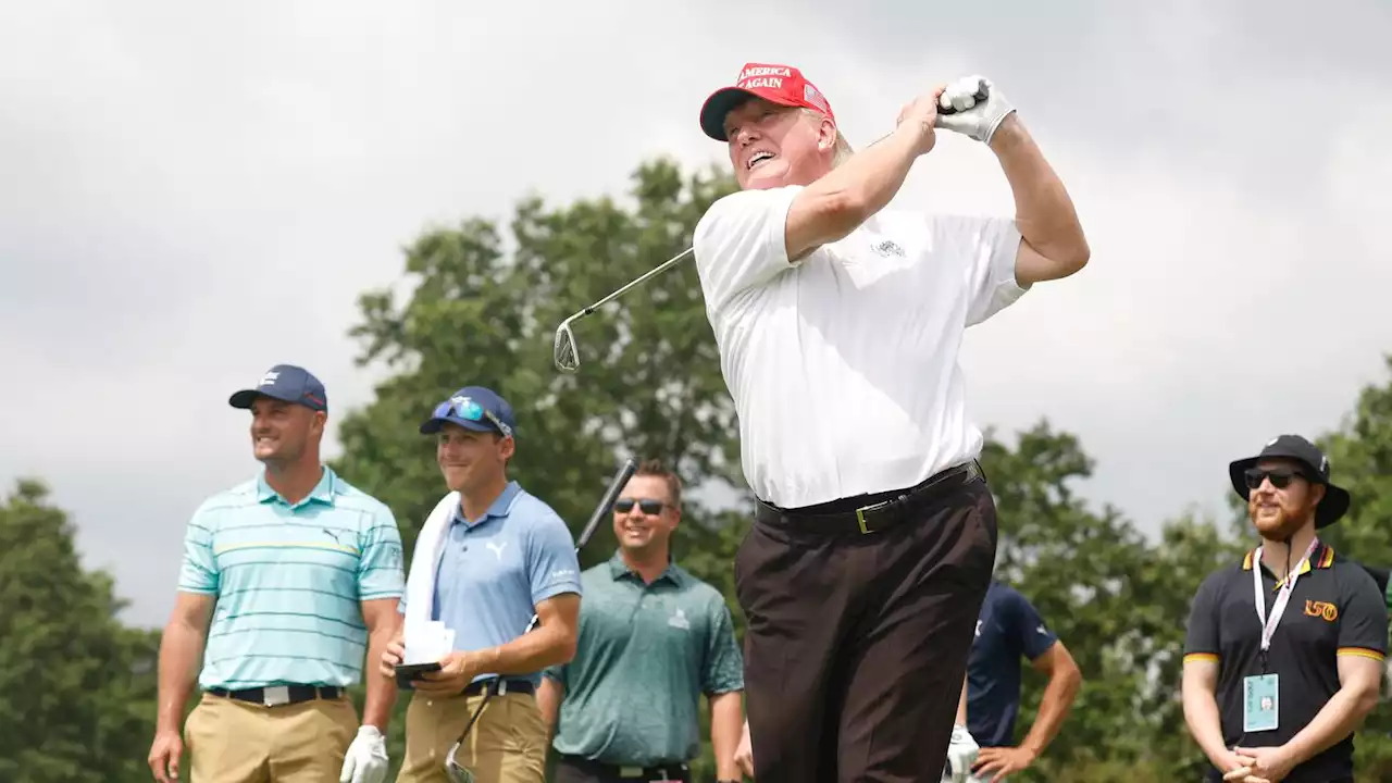 Donald Trump praises Saudi Arabia, largely avoids 9/11 criticism at LIV Golf pro-am