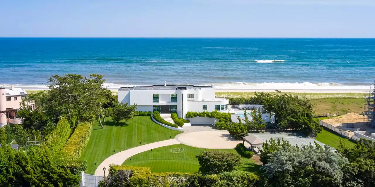 An Oceanfront Hamptons Home With Its Own Boardwalk Lists for $44.995 Million