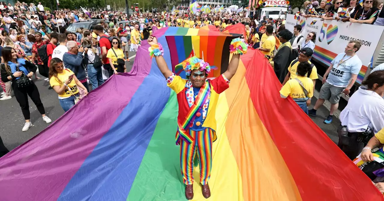 Pride parade returns in London on 50th anniversary