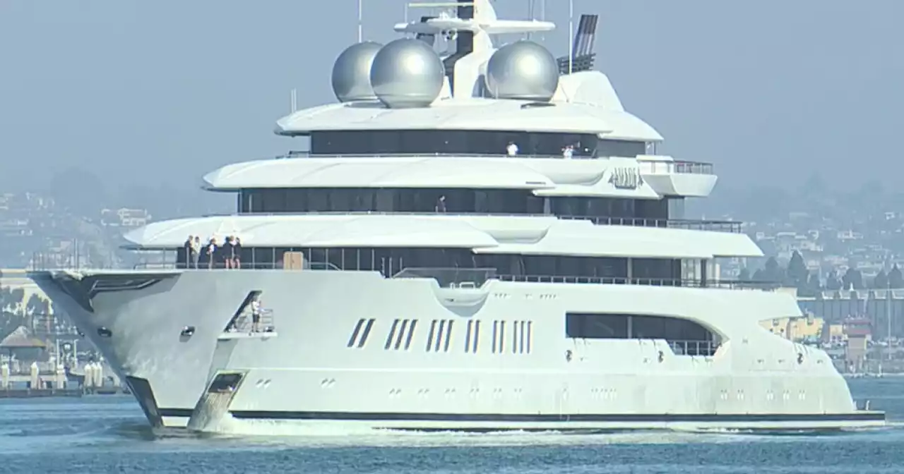 Russian luxury yacht seized by US arrives in San Diego