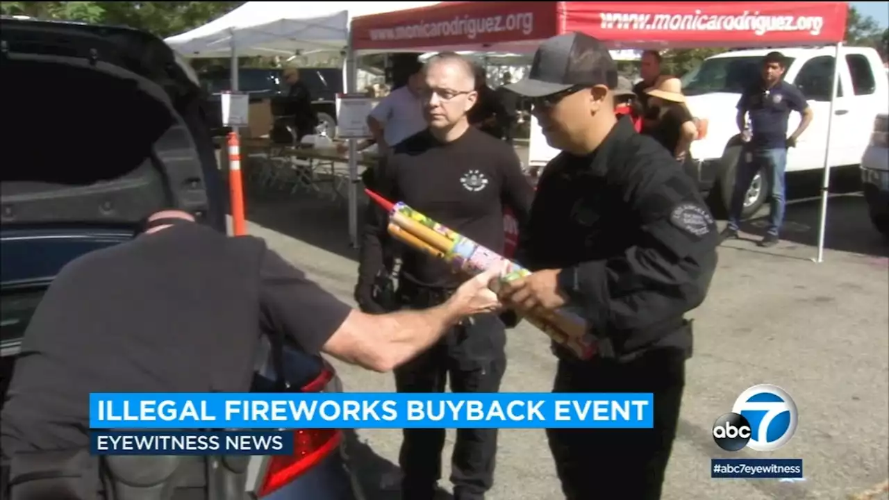 More than 670 pounds of illegal fireworks collected at buyback event in Mission Hills