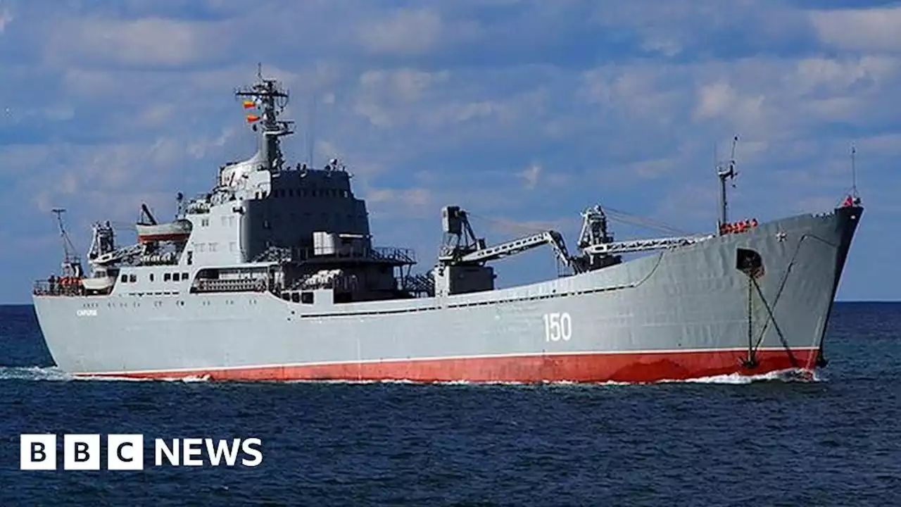 Russia dredges up landing ship hit by Ukraine missile fire