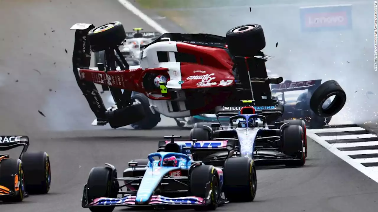 Carlos Sainz secures first F1 victory in British GP as Zhou Guanyu survives dramatic crash