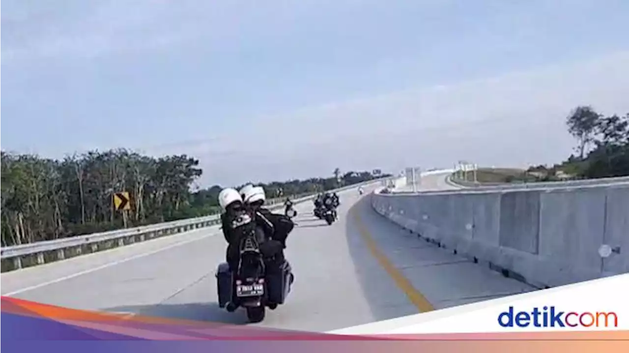 Polisi Kawal Rombongan Moge di Tol Riau, Dirlantas Beri Penjelasan