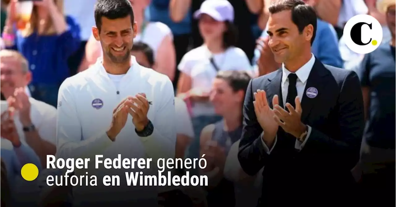 Roger Federer generó euforia en Wimbledon