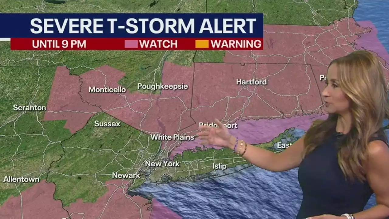 Severe thunderstorms roll through NYC area