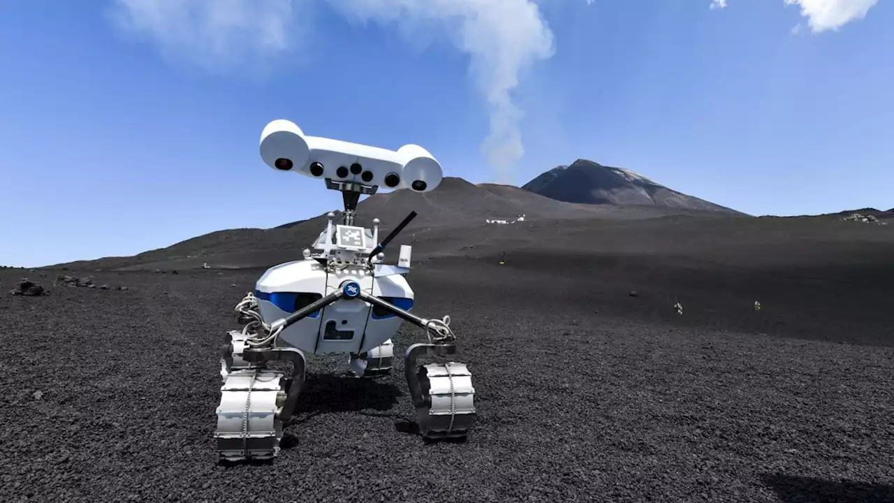 Lava-Landschaften: Roboter-Team trainiert für Monderkundung auf dem Ätna