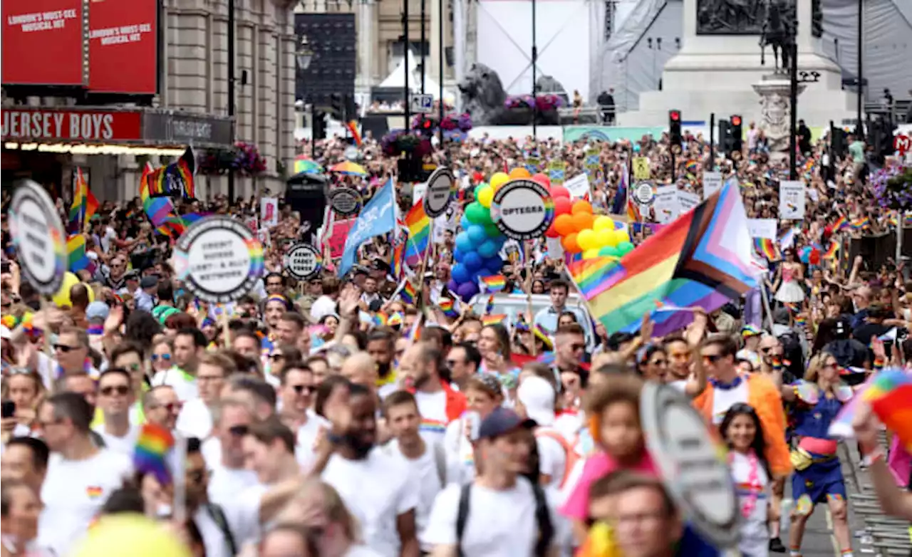 Pride parade returns in London on 50th anniversary