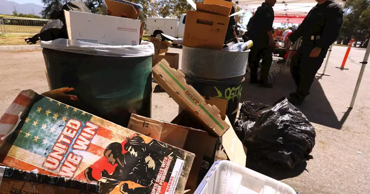 In effort to avert fires, nearly 700 pounds of fireworks collected at buyback