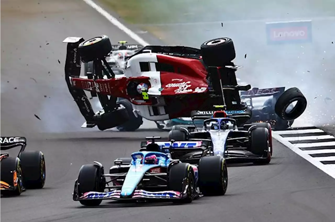 PICTURES | Horror crash at Silverstone met with relief as China's Zhou 'okay' | Sport